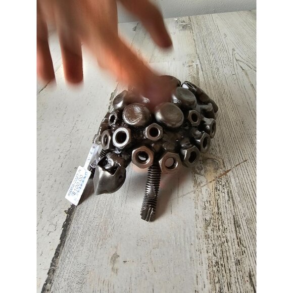 Kalifano turtle metal art bolt figurine statue unique recycled - Picture 2 of 8